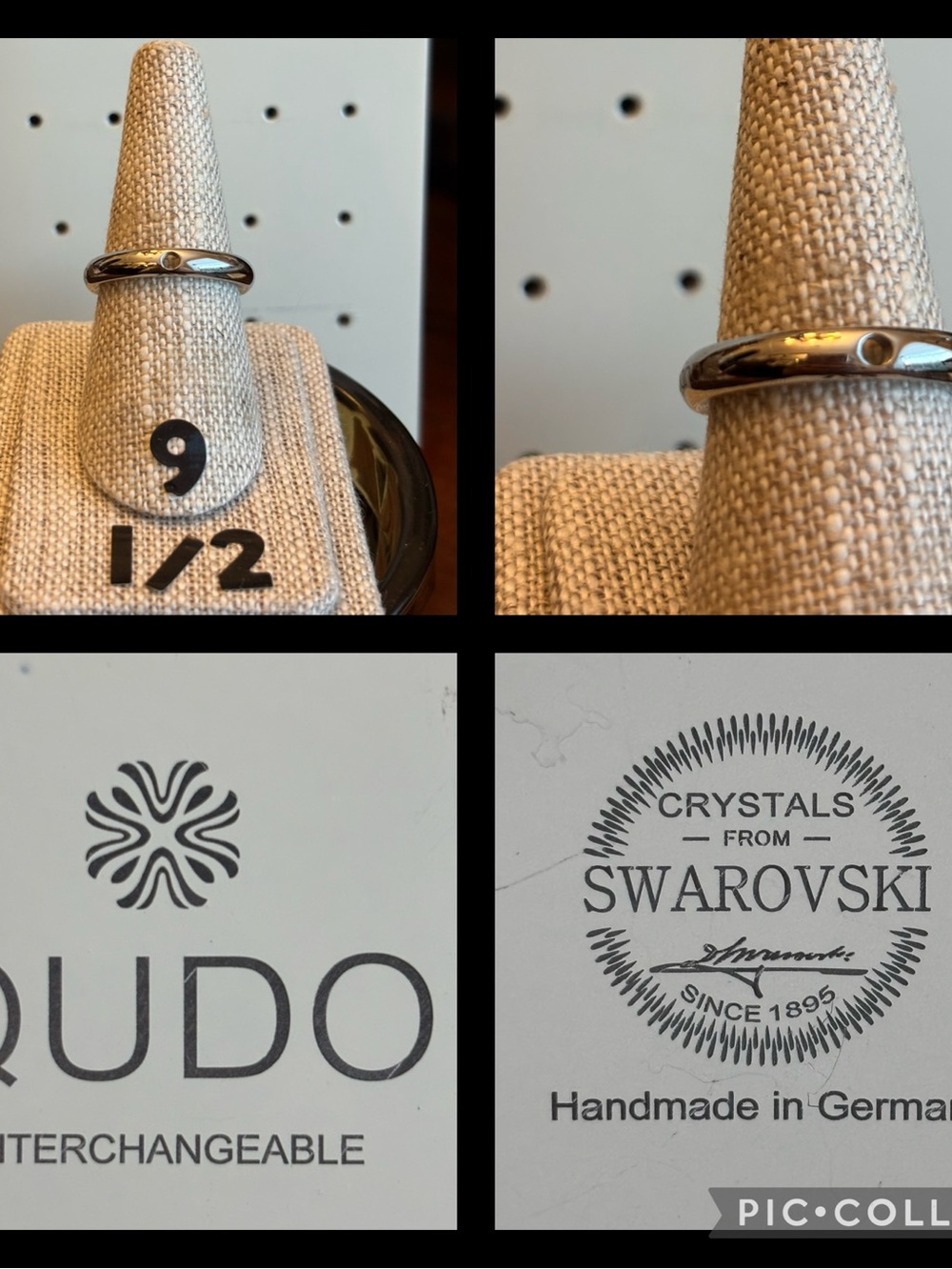 QUDO Interchangeable Ring Silver 9 1/2